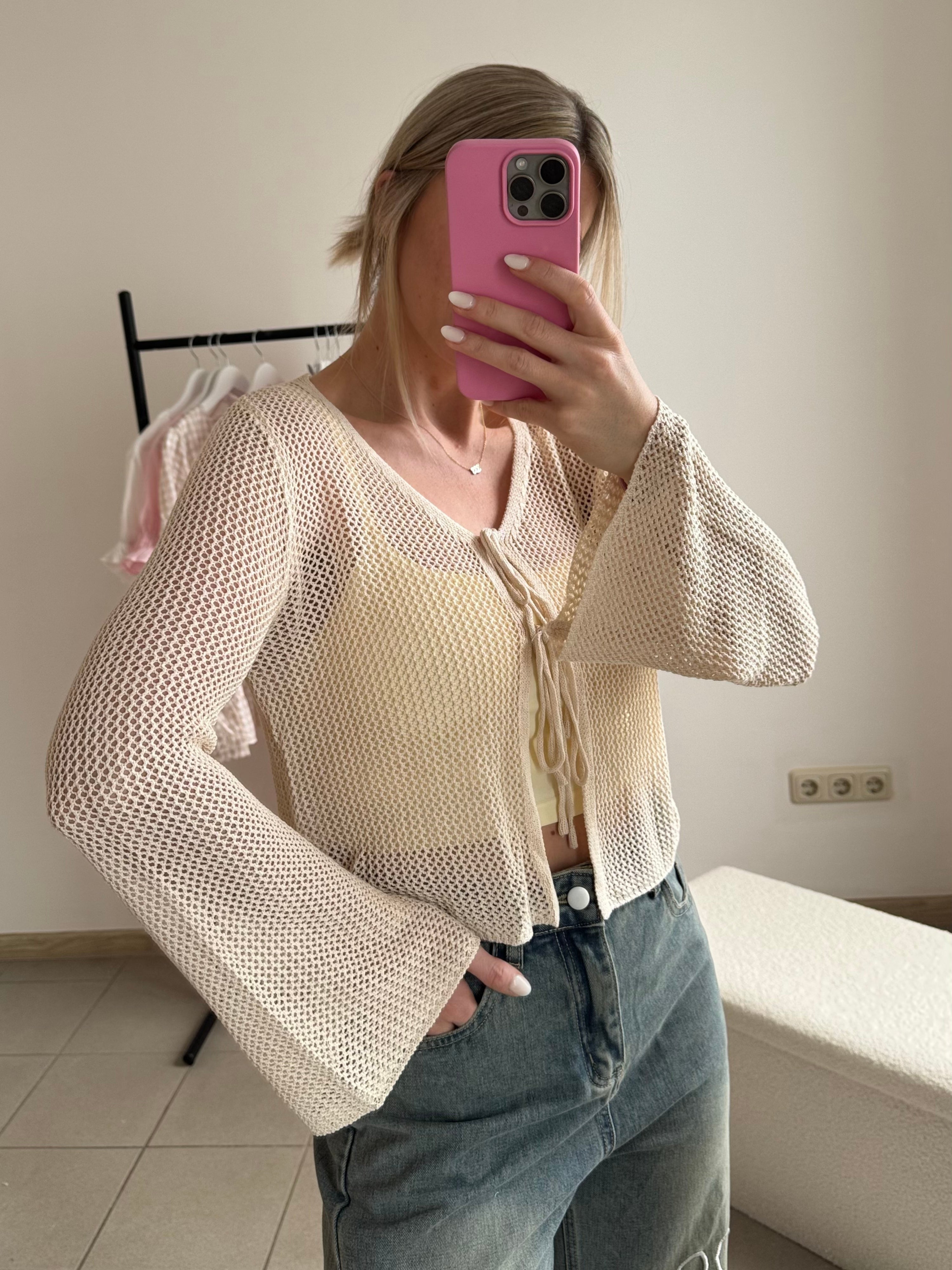 Strickjacke Lola in Beige