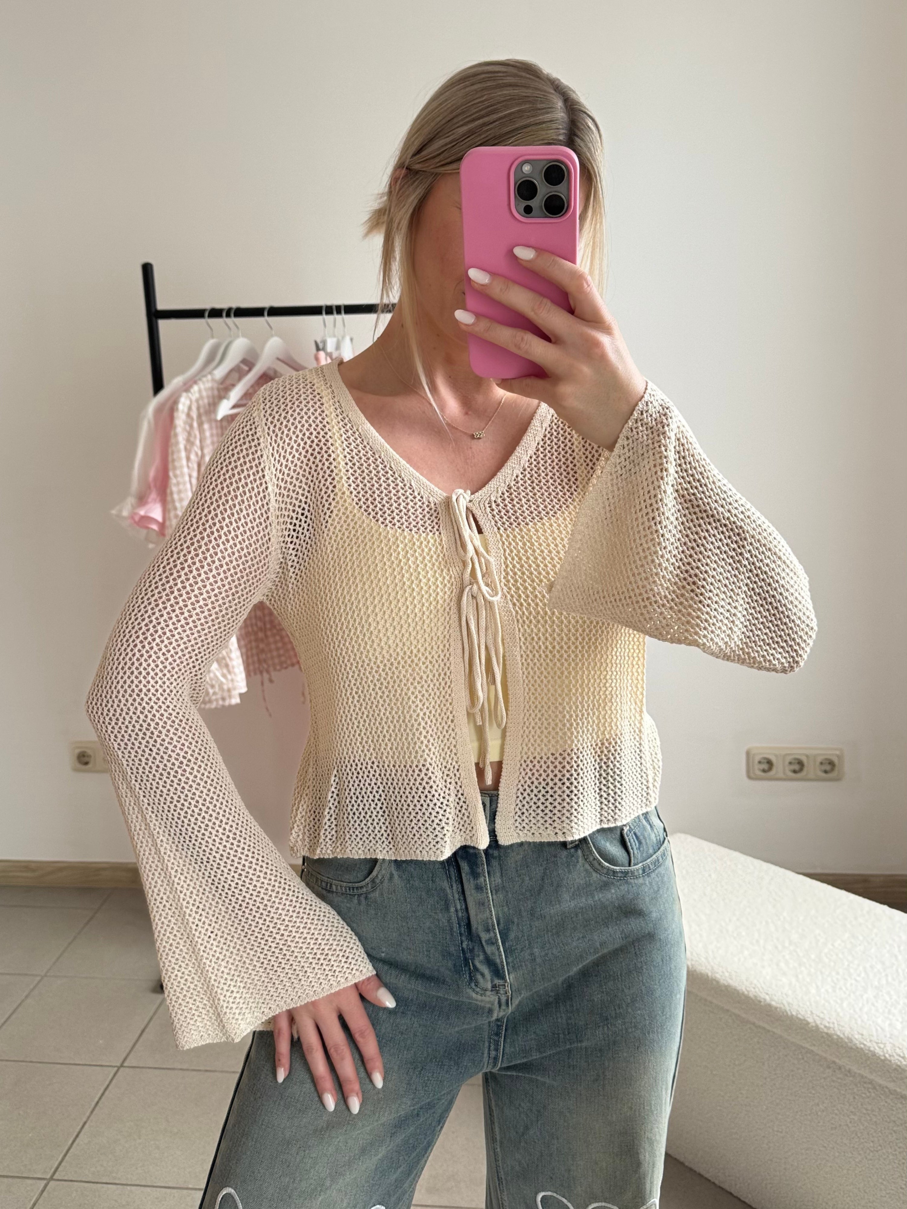Strickjacke Lola in Beige
