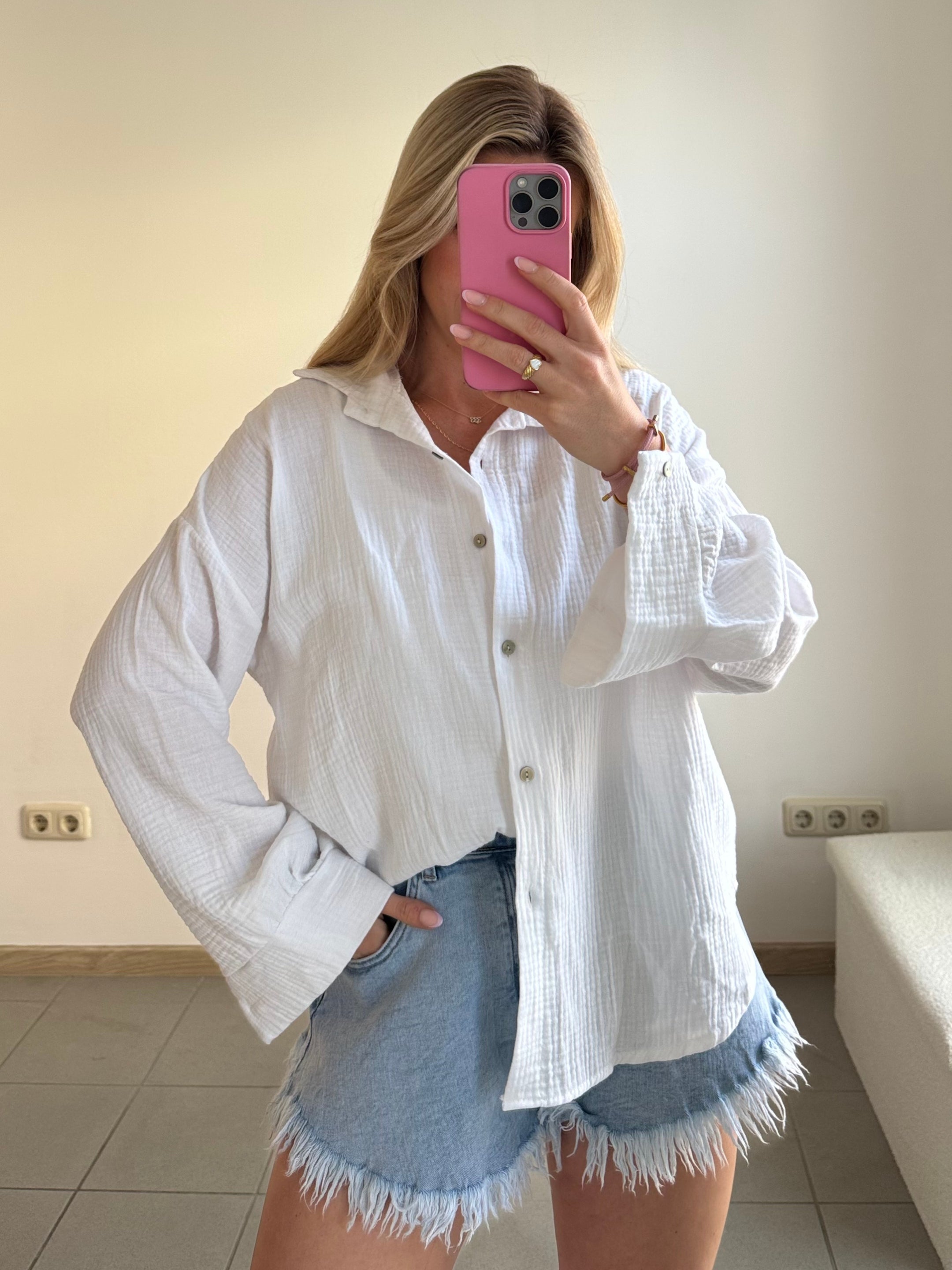 Flare Shorts Livi - Hellblau
