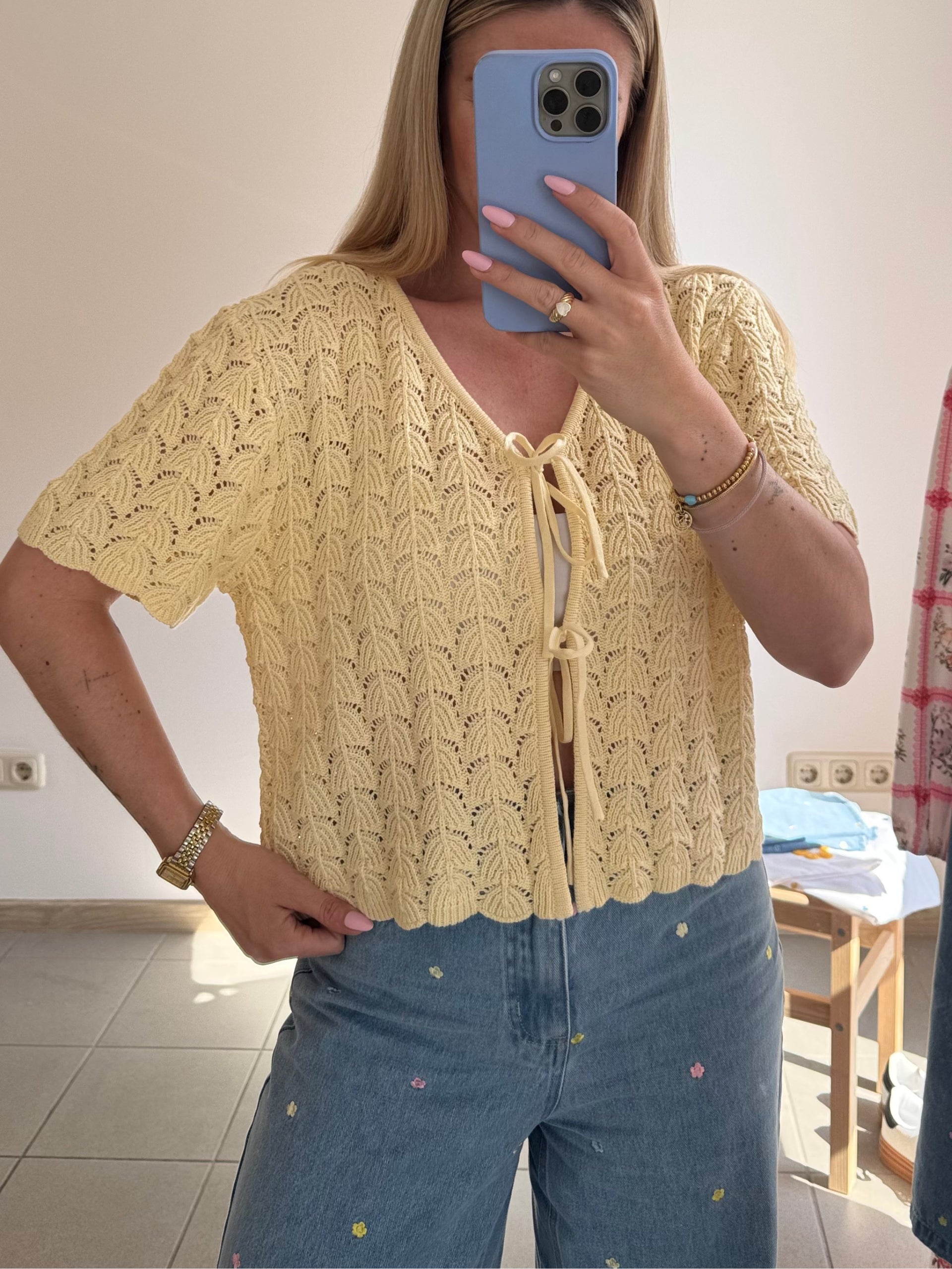 Häkel-Top - Butter Yellow