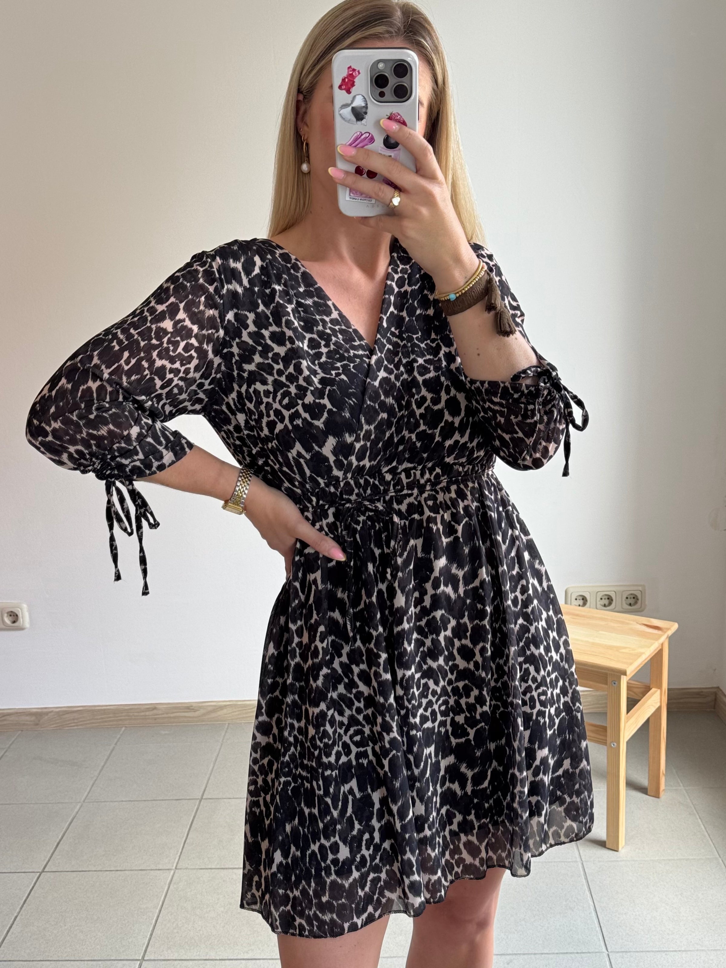Wickelkleid Vivy - Schwarz