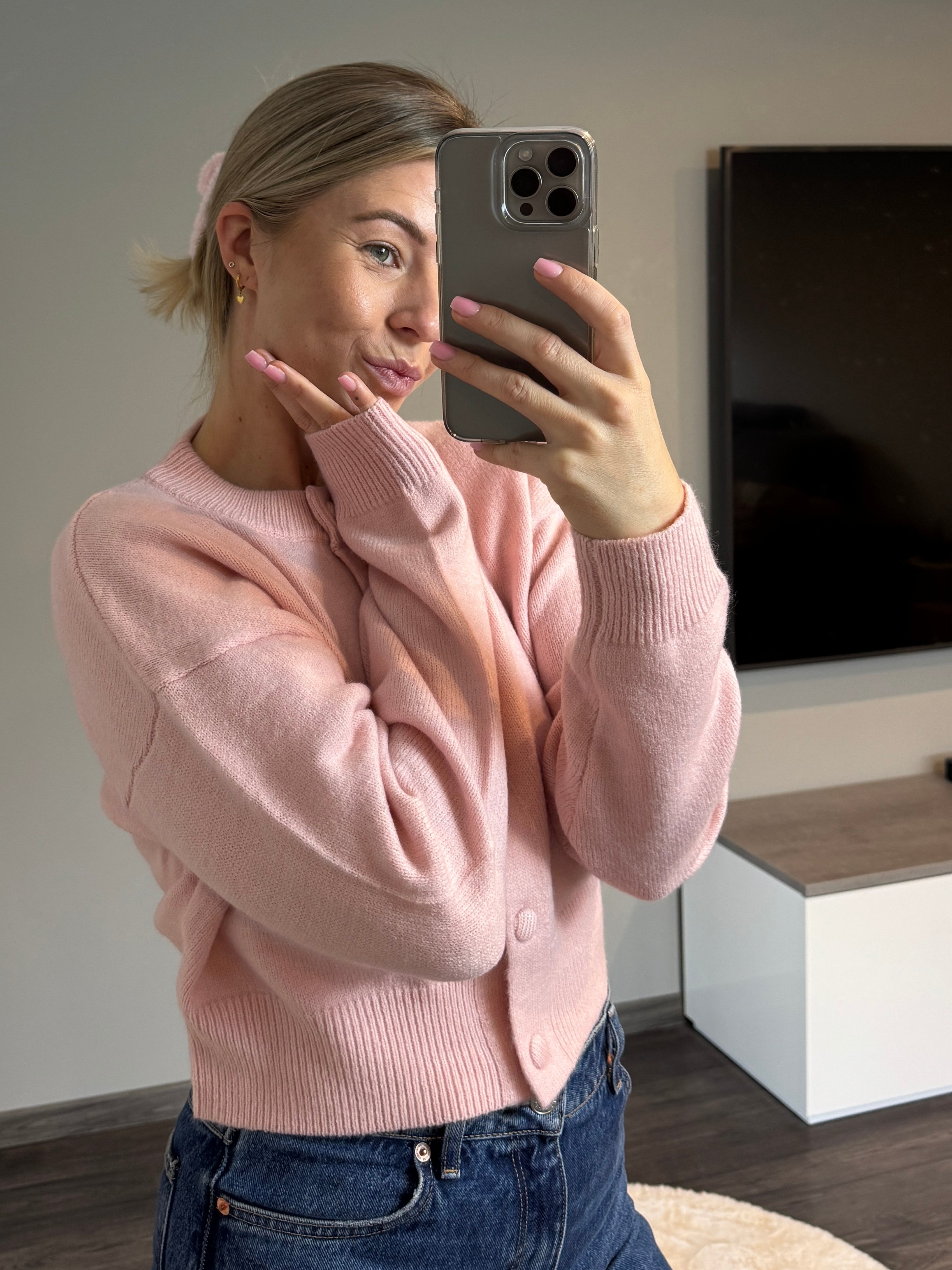 Soft Cardigan Cloudy - Pink