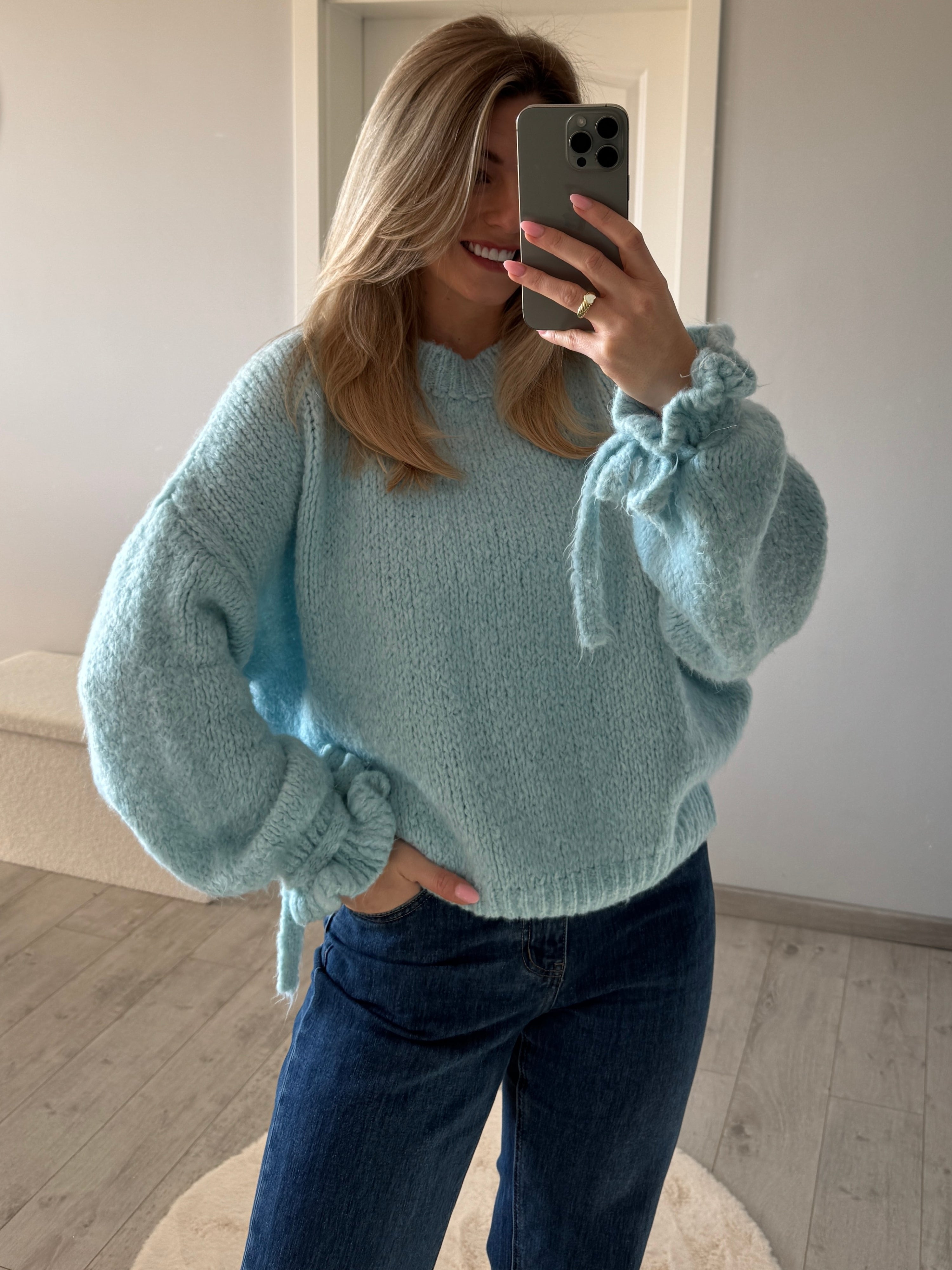 Pullover Loop Hellblau