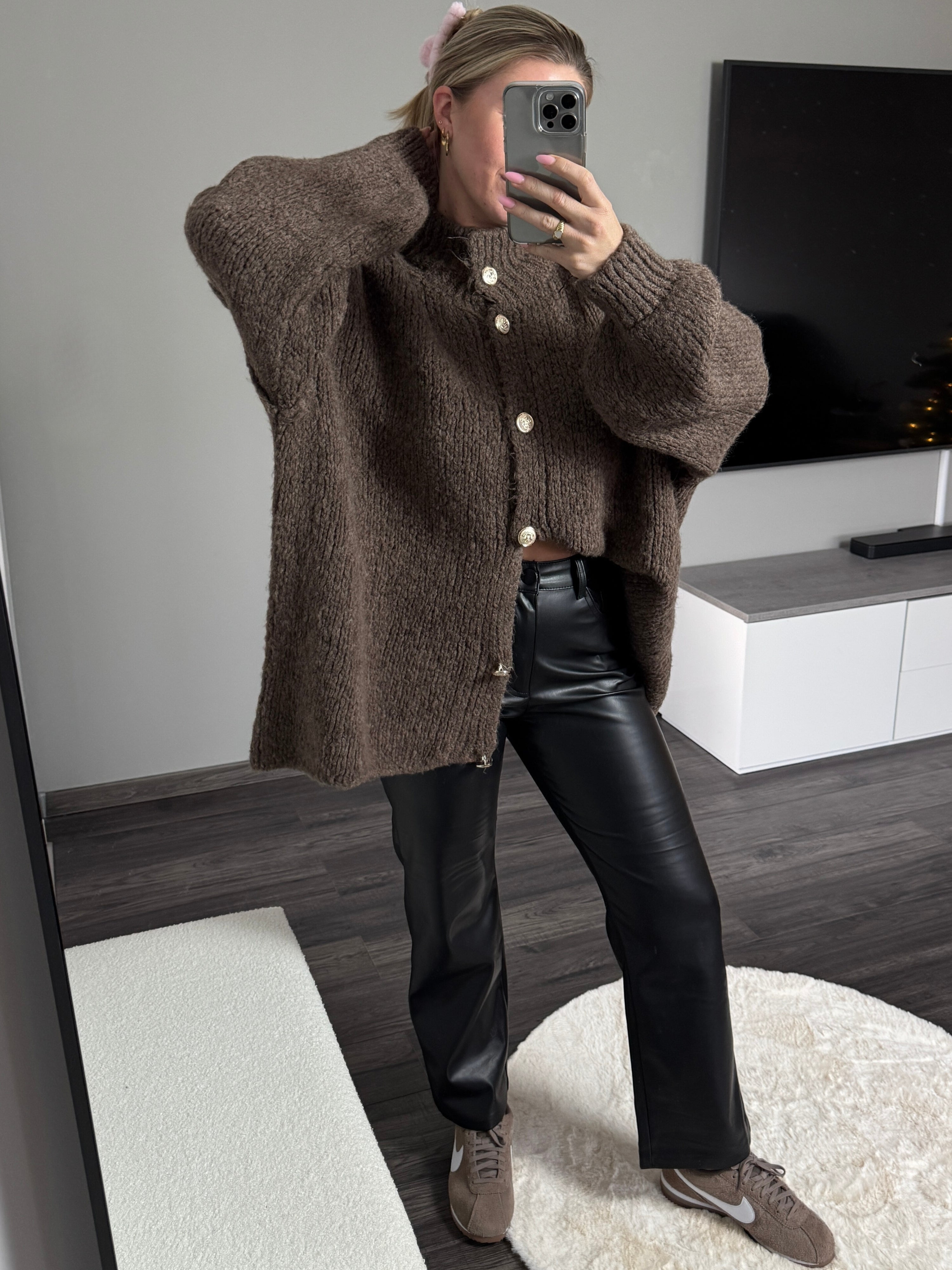 Kunstlederhose Ayla - Schwarz