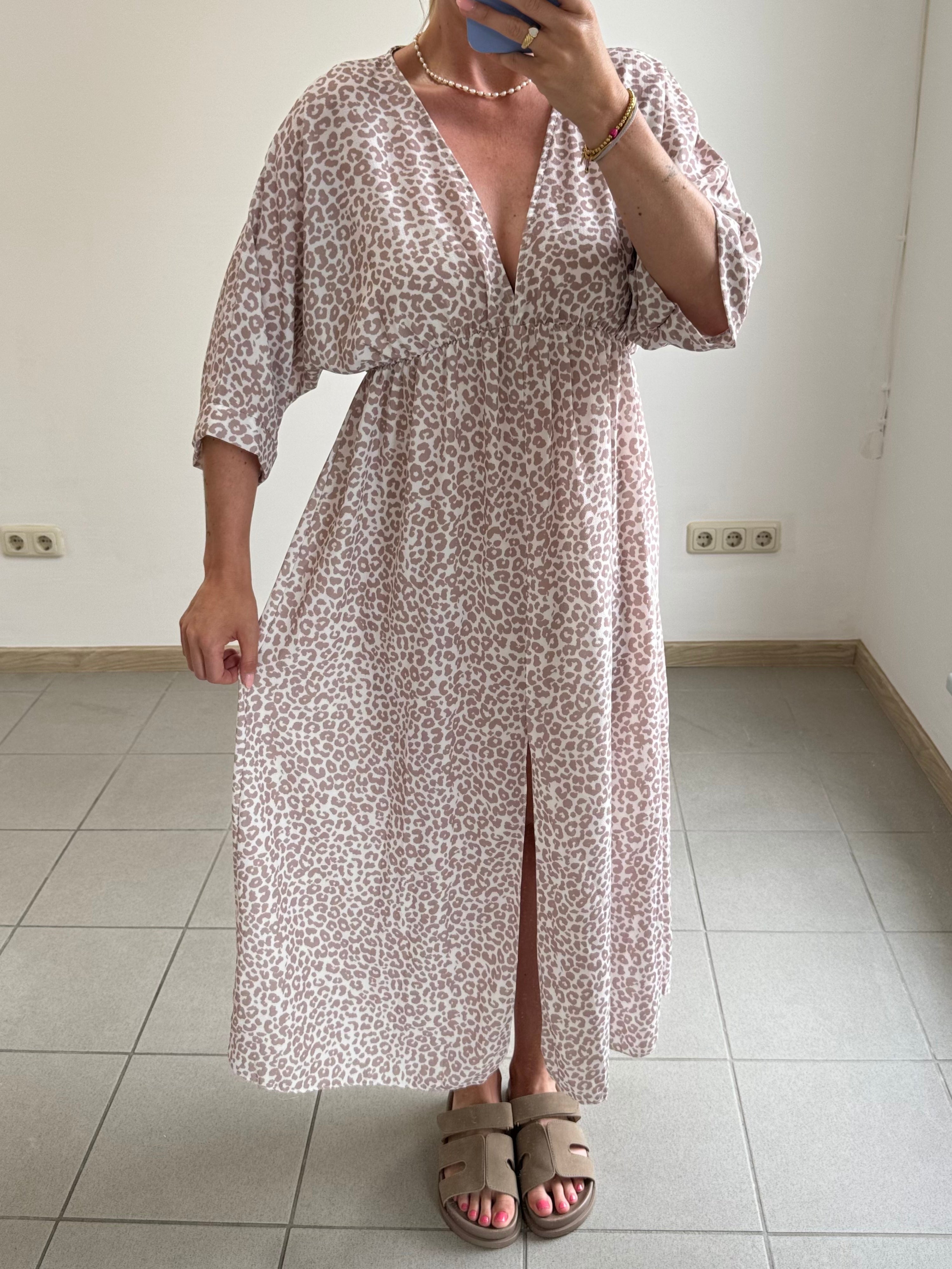 Kleid Leona Leo Beige