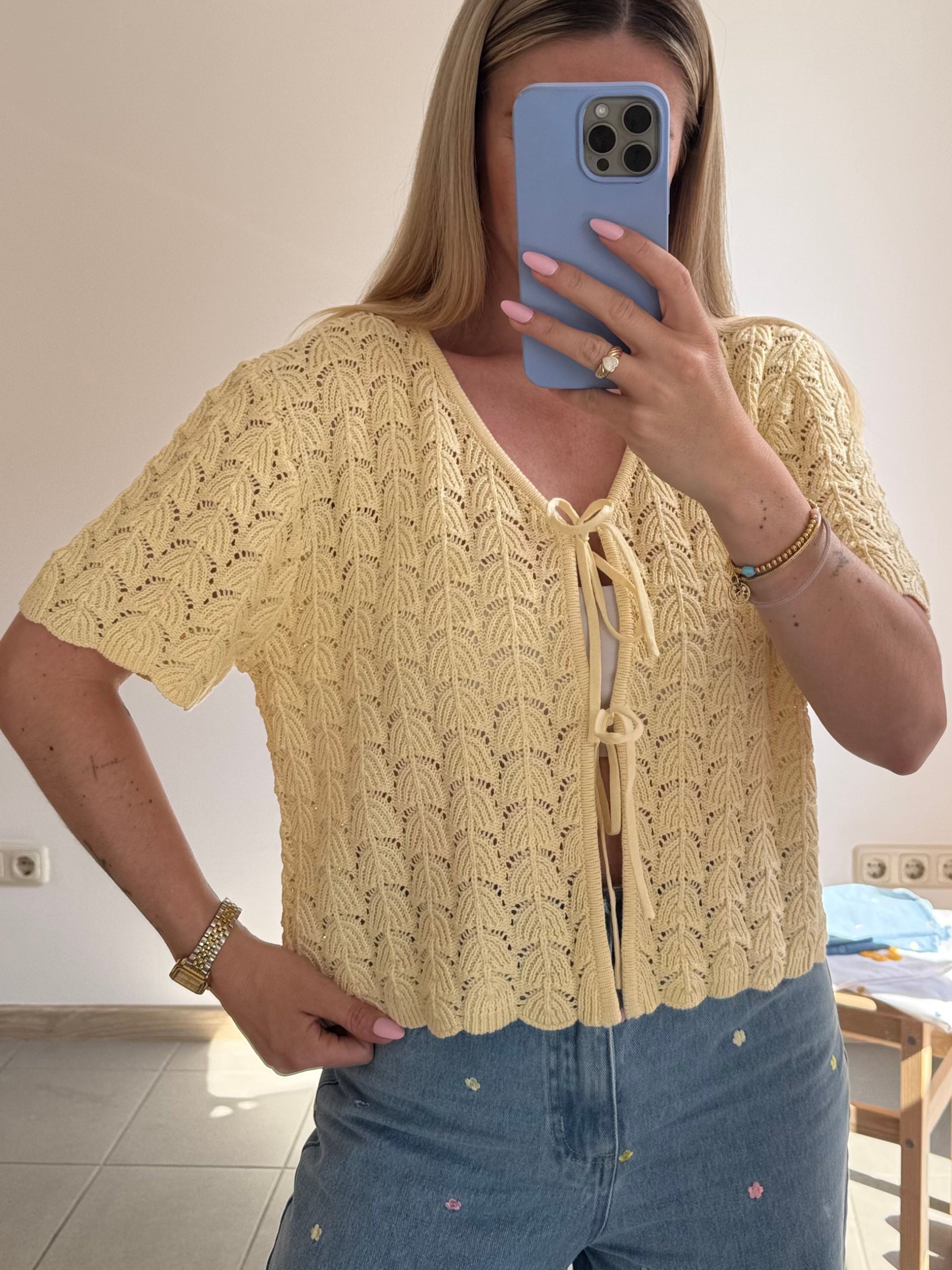 Häkel-Top - Butter Yellow