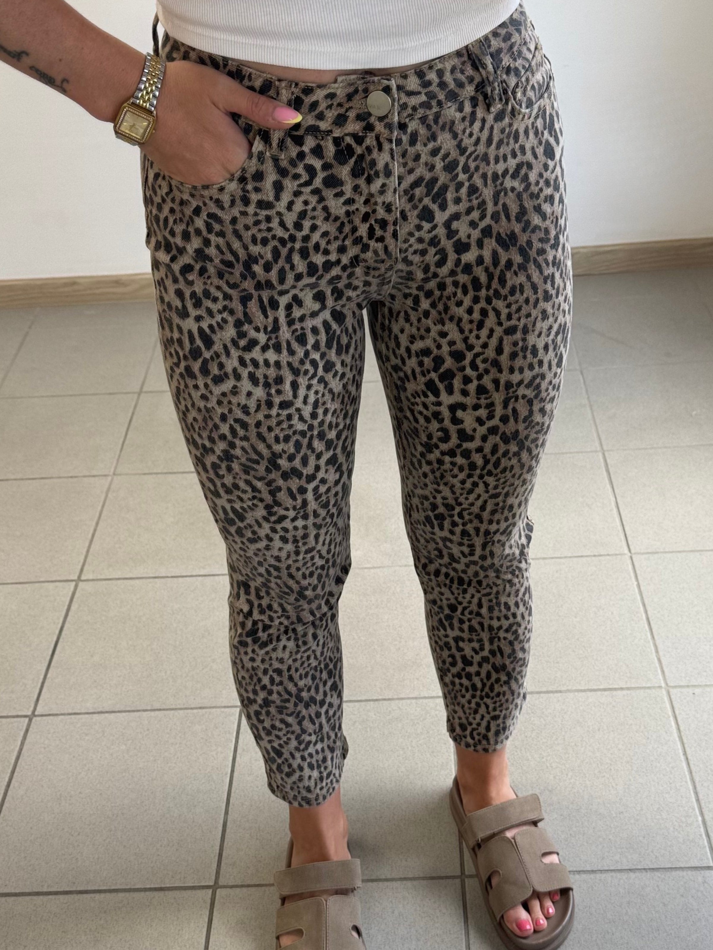 Mom Jeans Leo-Print