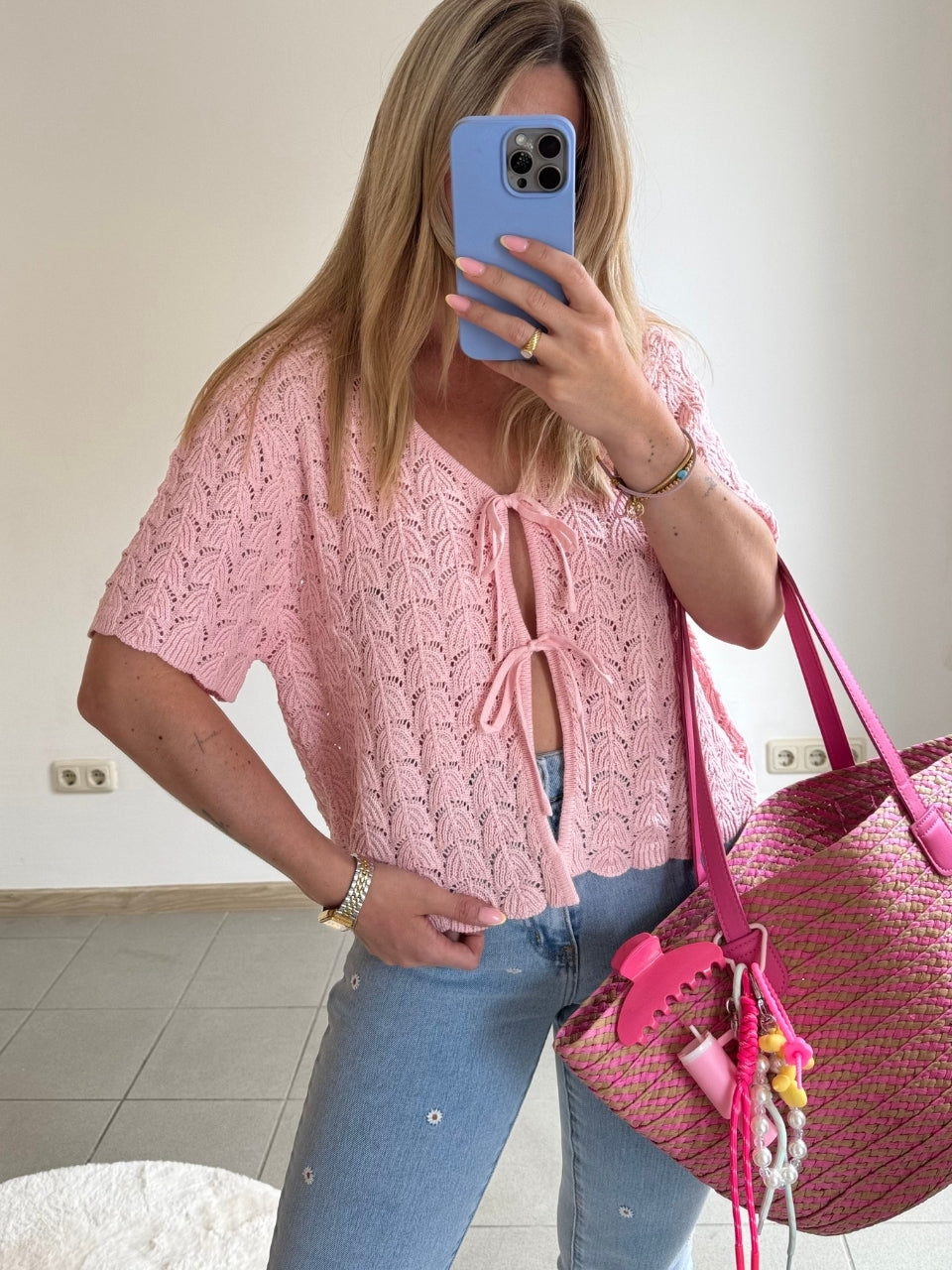Häkel-Top - Rosa