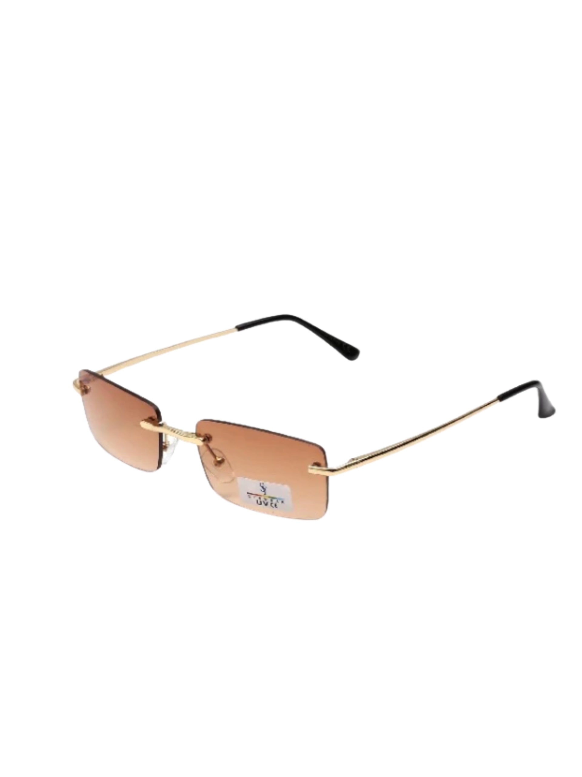 Sonnenbrille DUBAI – braune Gläser, goldene Details