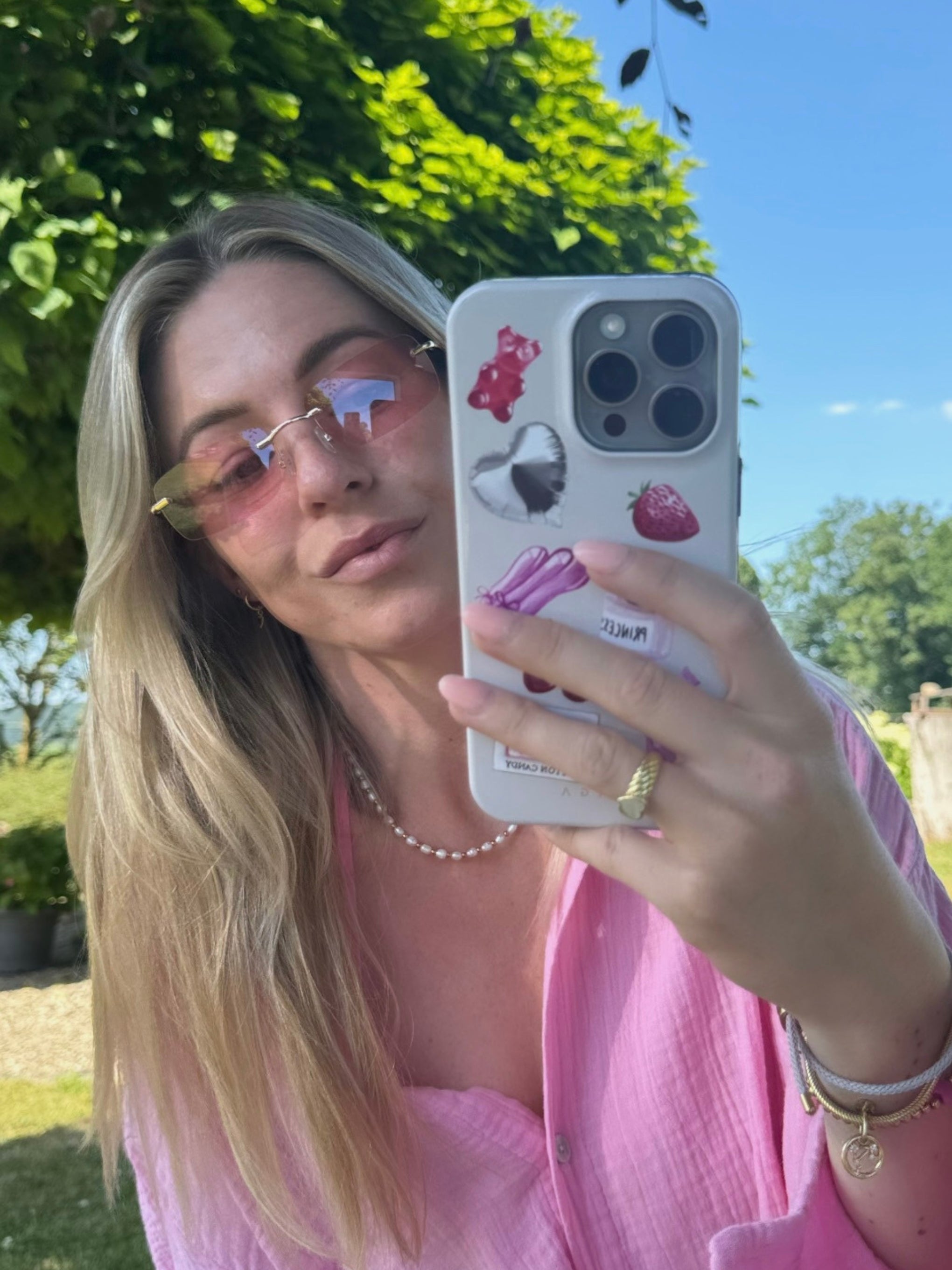 Sonnenbrille DUBAI – gelbe Gläser, goldene Details