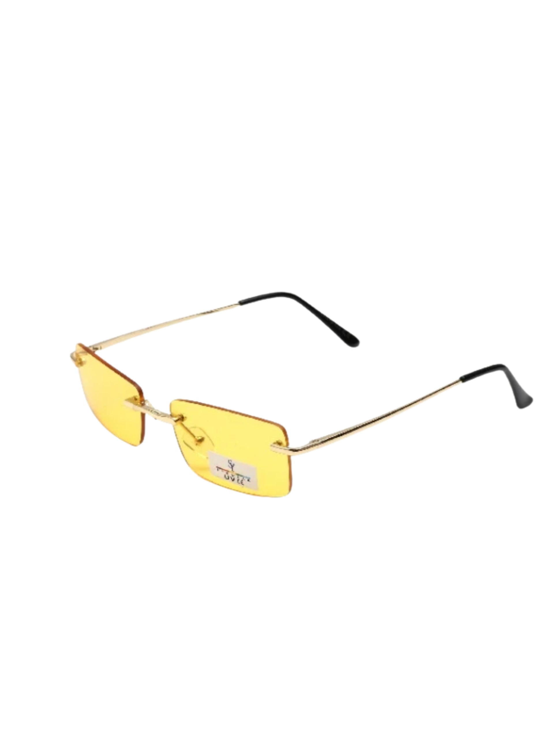 Sonnenbrille DUBAI – gelbe Gläser, goldene Details